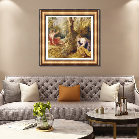 INVIN ART Framed Canvas Art Giclee Print Series#194 by Peter Paul Rubens Wall Art Living Room Home Office Decorations