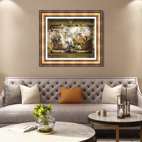 INVIN ART Framed Canvas Art Giclee Print Series#195 by Peter Paul Rubens Wall Art Living Room Home Office Decorations