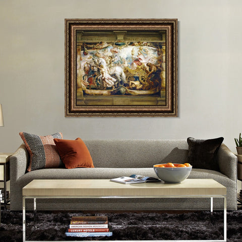 INVIN ART Framed Canvas Art Giclee Print Series#195 by Peter Paul Rubens Wall Art Living Room Home Office Decorations