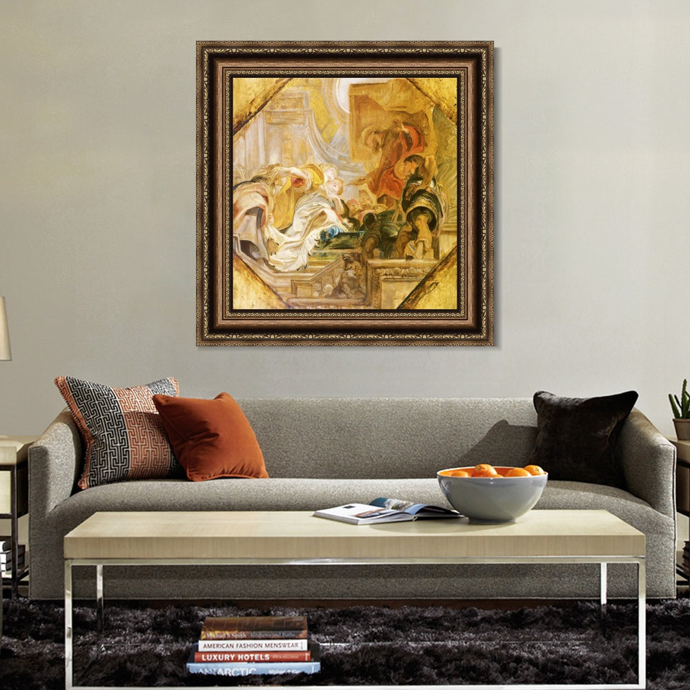 INVIN ART Framed Canvas Art Giclee Print Series#196 by Peter Paul Rubens Wall Art Living Room Home Office Decorations