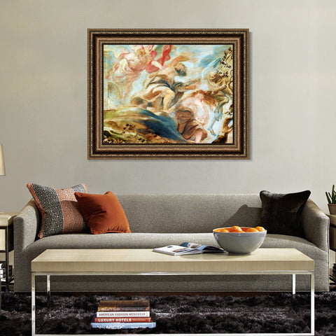 INVIN ART Framed Canvas Art Giclee Print Series#197 by Peter Paul Rubens Wall Art Living Room Home Office Decorations