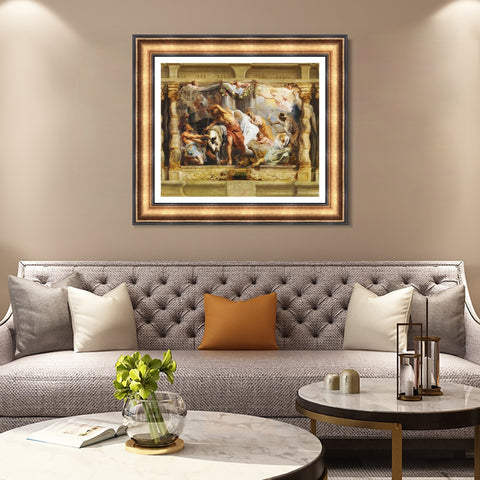 INVIN ART Framed Canvas Art Giclee Print Series#199 by Peter Paul Rubens Wall Art Living Room Home Office Decorations