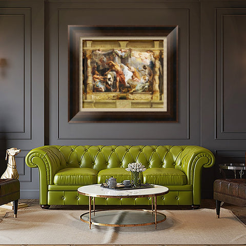 INVIN ART Framed Canvas Art Giclee Print Series#199 by Peter Paul Rubens Wall Art Living Room Home Office Decorations