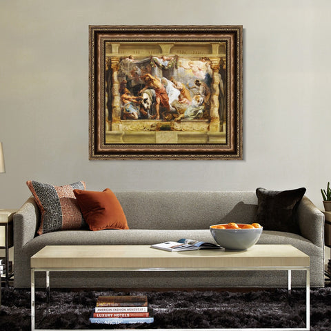 INVIN ART Framed Canvas Art Giclee Print Series#199 by Peter Paul Rubens Wall Art Living Room Home Office Decorations
