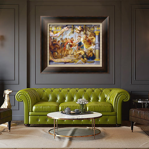 INVIN ART Framed Canvas Art Giclee Print Series#200 by Peter Paul Rubens Wall Art Living Room Home Office Decorations