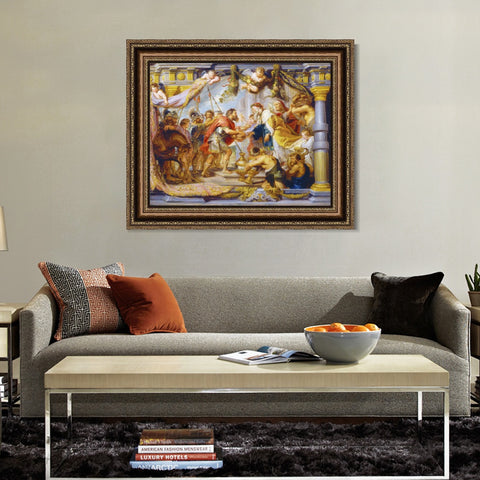 INVIN ART Framed Canvas Art Giclee Print Series#200 by Peter Paul Rubens Wall Art Living Room Home Office Decorations