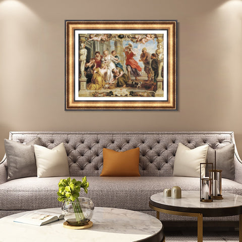 INVIN ART Framed Canvas Art Giclee Print Series#204 by Peter Paul Rubens Wall Art Living Room Home Office Decorations