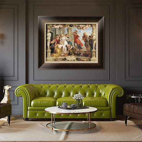 INVIN ART Framed Canvas Art Giclee Print Series#204 by Peter Paul Rubens Wall Art Living Room Home Office Decorations