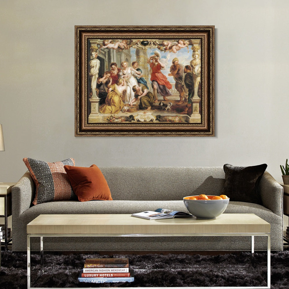 INVIN ART Framed Canvas Art Giclee Print Series#204 by Peter Paul Rubens Wall Art