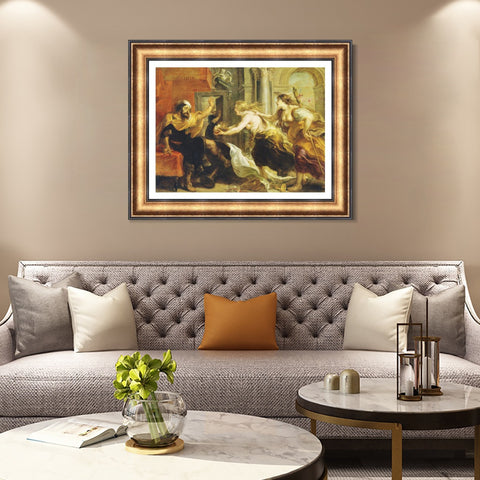 INVIN ART Framed Canvas Art Giclee Print Series#205 by Peter Paul Rubens Wall Art Living Room Home Office Decorations