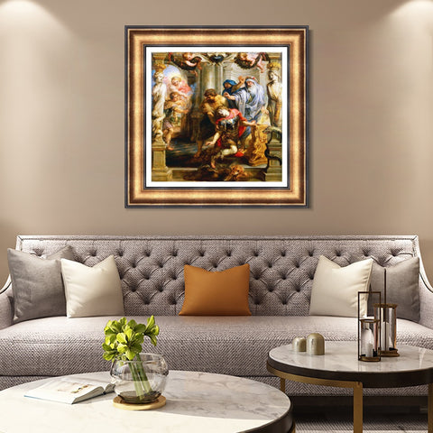 INVIN ART Framed Canvas Art Giclee Print Series#207 by Peter Paul Rubens Wall Art Living Room Home Office Decorations