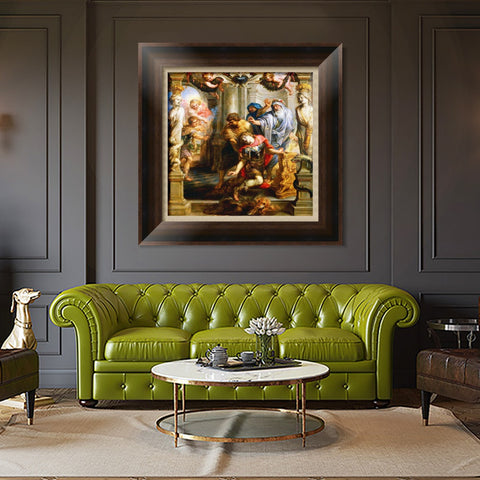 INVIN ART Framed Canvas Art Giclee Print Series#207 by Peter Paul Rubens Wall Art Living Room Home Office Decorations