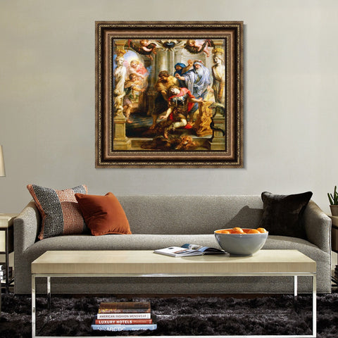 INVIN ART Framed Canvas Art Giclee Print Series#207 by Peter Paul Rubens Wall Art Living Room Home Office Decorations