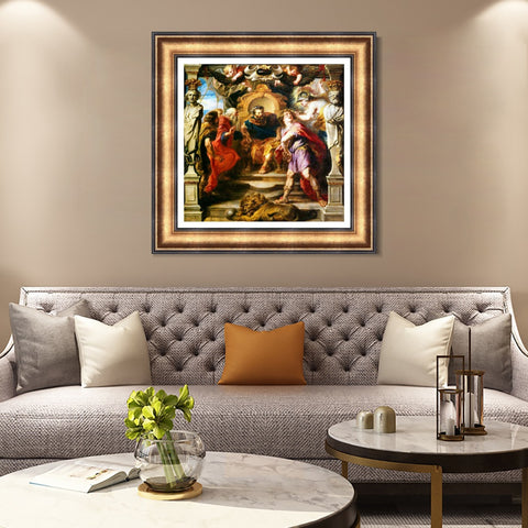 INVIN ART Framed Canvas Art Giclee Print Series#208 by Peter Paul Rubens Wall Art Living Room Home Office Decorations