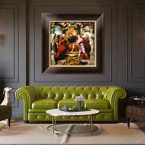 INVIN ART Framed Canvas Art Giclee Print Series#208 by Peter Paul Rubens Wall Art Living Room Home Office Decorations