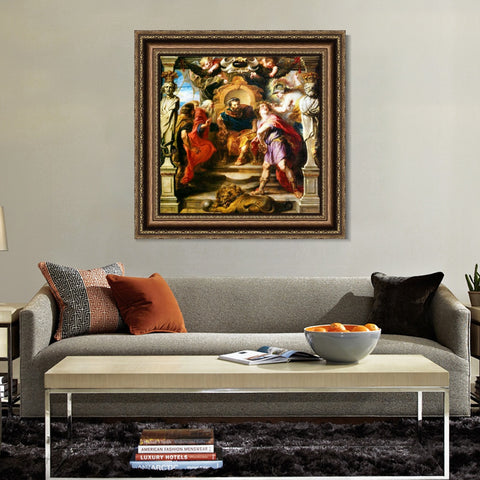 INVIN ART Framed Canvas Art Giclee Print Series#208 by Peter Paul Rubens Wall Art Living Room Home Office Decorations