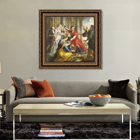 INVIN ART Framed Canvas Art Giclee Print Series#210 by Peter Paul Rubens Wall Art Living Room Home Office Decorations