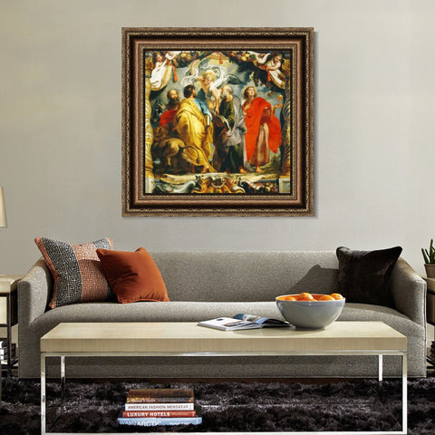 INVIN ART Framed Canvas Art Giclee Print Series#215 by Peter Paul Rubens Wall Art Living Room Home Office Decorations