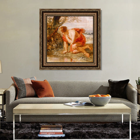 INVIN ART Framed Canvas Art Giclee Print Series#217 by Peter Paul Rubens Wall Art Living Room Home Office Decorations