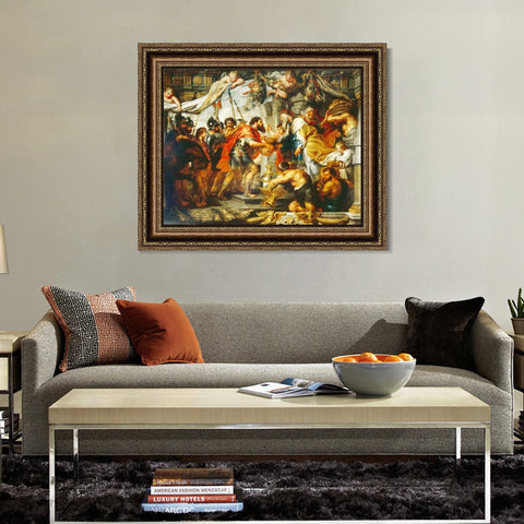 INVIN ART Framed Canvas Art Giclee Print Series#220 by Peter Paul Rubens Wall Art Living Room Home Office Decorations
