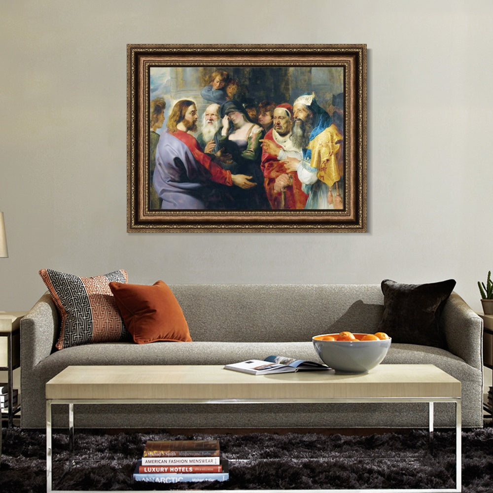 INVIN ART Framed Canvas Art Giclee Print Series#222 by Peter Paul Rubens Wall Art Living Room Home Office Decorations