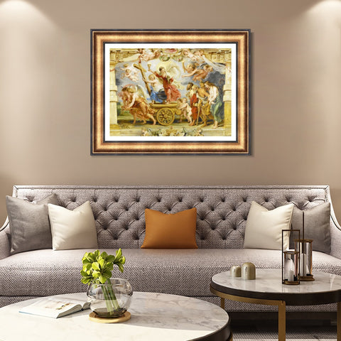 INVIN ART Framed Canvas Art Giclee Print Series#223 by Peter Paul Rubens Wall Art Living Room Home Office Decorations