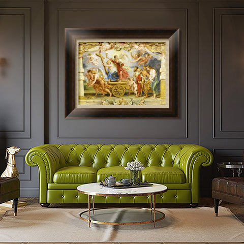 INVIN ART Framed Canvas Art Giclee Print Series#223 by Peter Paul Rubens Wall Art Living Room Home Office Decorations