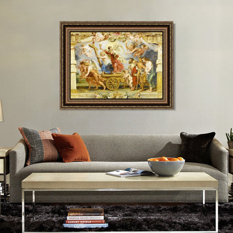 INVIN ART Framed Canvas Art Giclee Print Series#223 by Peter Paul Rubens Wall Art Living Room Home Office Decorations