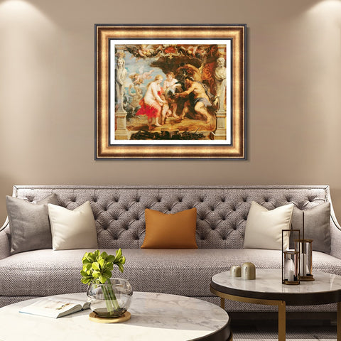 INVIN ART Framed Canvas Art Giclee Print Series#226 by Peter Paul Rubens Wall Art Living Room Home Office Decorations