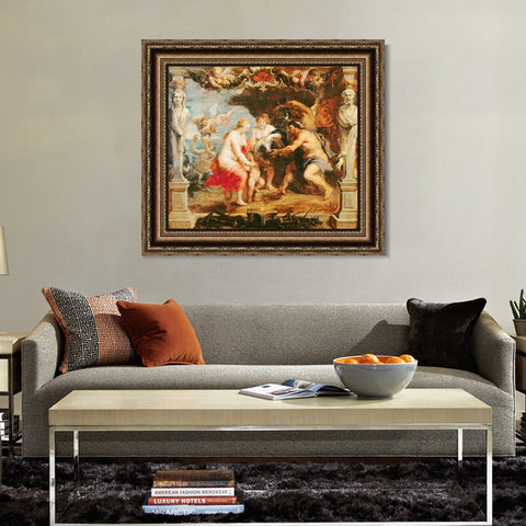 INVIN ART Framed Canvas Art Giclee Print Series#226 by Peter Paul Rubens Wall Art Living Room Home Office Decorations