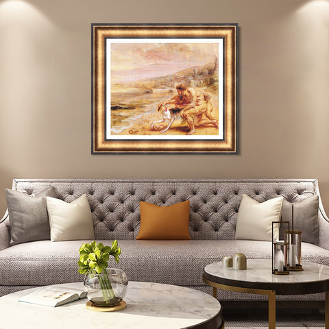 INVIN ART Framed Canvas Art Giclee Print Series#227 by Peter Paul Rubens Wall Art Living Room Home Office Decorations