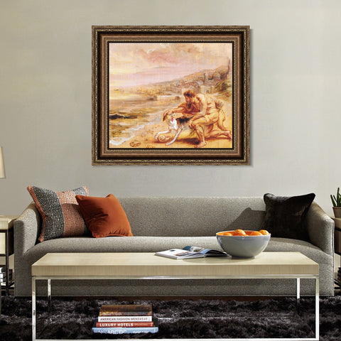 INVIN ART Framed Canvas Art Giclee Print Series#227 by Peter Paul Rubens Wall Art Living Room Home Office Decorations