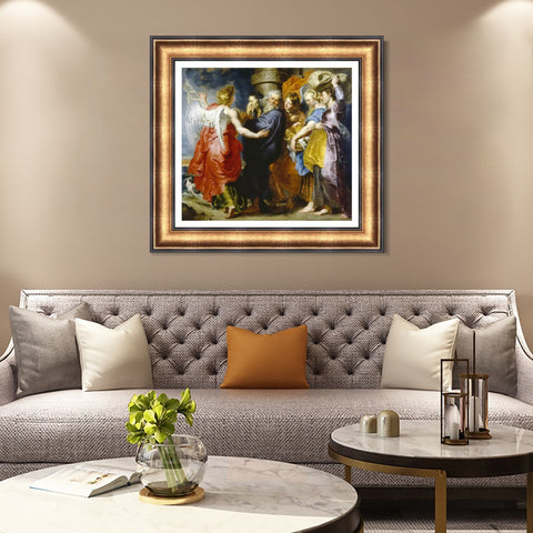 INVIN ART Framed Canvas Art Giclee Print Series#229 by Peter Paul Rubens Wall Art Living Room Home Office Decorations