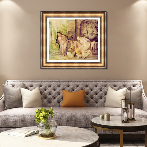 INVIN ART Framed Canvas Art Giclee Print Series#231 by Peter Paul Rubens Wall Art Living Room Home Office Decorations