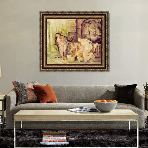 INVIN ART Framed Canvas Art Giclee Print Series#231 by Peter Paul Rubens Wall Art Living Room Home Office Decorations