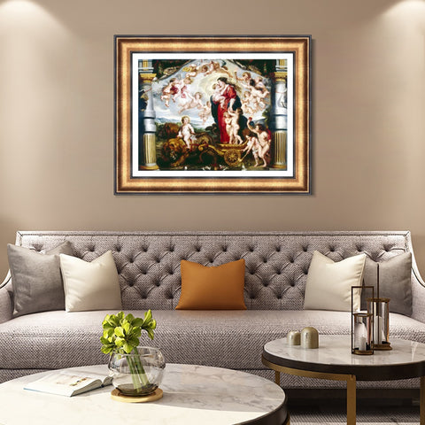 INVIN ART Framed Canvas Art Giclee Print Series#234 by Peter Paul Rubens Wall Art Living Room Home Office Decorations