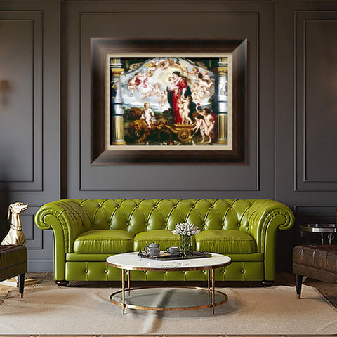 INVIN ART Framed Canvas Art Giclee Print Series#234 by Peter Paul Rubens Wall Art Living Room Home Office Decorations