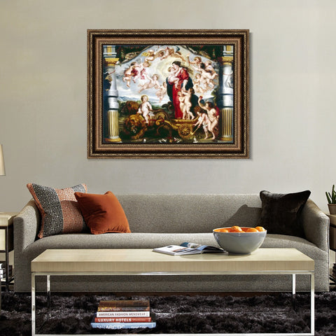 INVIN ART Framed Canvas Art Giclee Print Series#234 by Peter Paul Rubens Wall Art Living Room Home Office Decorations