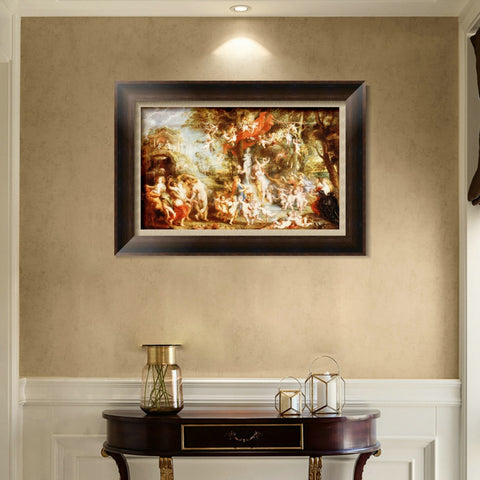 INVIN ART Framed Canvas Art Giclee Print Series#235 by Peter Paul Rubens Wall Art Living Room Home Office Decorations