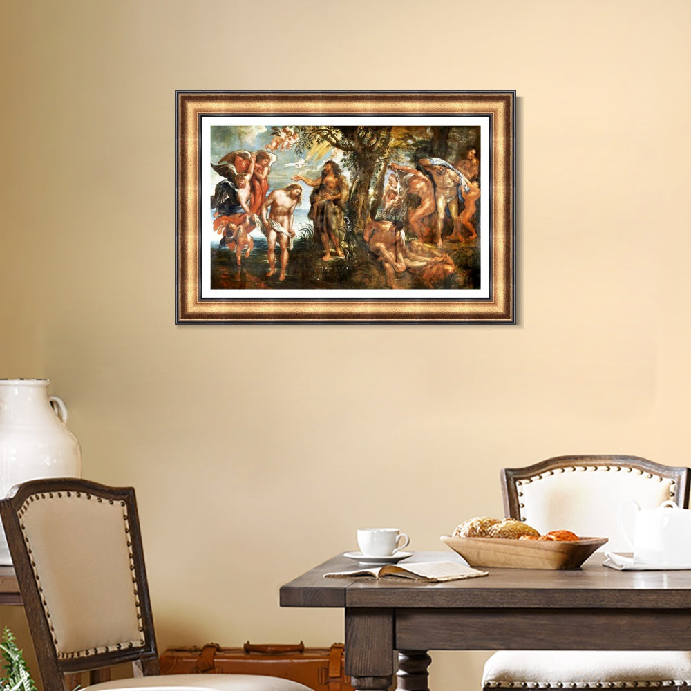 INVIN ART Framed Canvas Art Giclee Print Series#237 by Peter Paul Rubens Wall Art Living Room Home Office Decorations