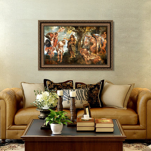 INVIN ART Framed Canvas Art Giclee Print Series#237 by Peter Paul Rubens Wall Art Living Room Home Office Decorations