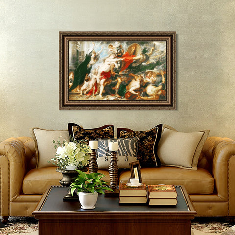 INVIN ART Framed Canvas Art Giclee Print Series#238 by Peter Paul Rubens Wall Art Living Room Home Office Decorations