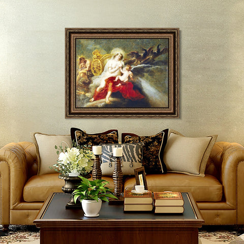 INVIN ART Framed Canvas Art Giclee Print Series#239 by Peter Paul Rubens Wall Art Living Room Home Office Decorations