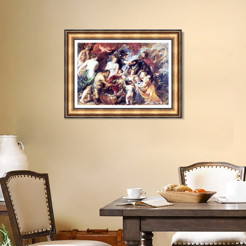 INVIN ART Framed Canvas Art Giclee Print Series#240 by Peter Paul Rubens Wall Art Living Room Home Office Decorations