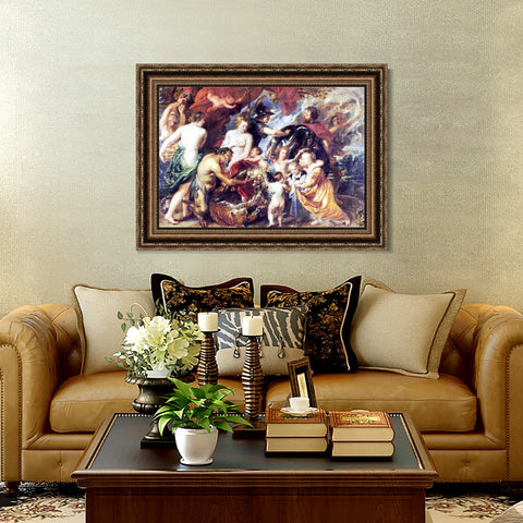 INVIN ART Framed Canvas Art Giclee Print Series#240 by Peter Paul Rubens Wall Art Living Room Home Office Decorations