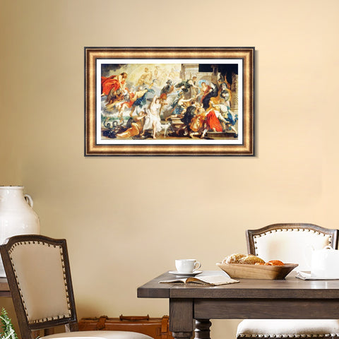 INVIN ART Framed Canvas Art Giclee Print Series#241 by Peter Paul Rubens Wall Art Living Room Home Office Decorations