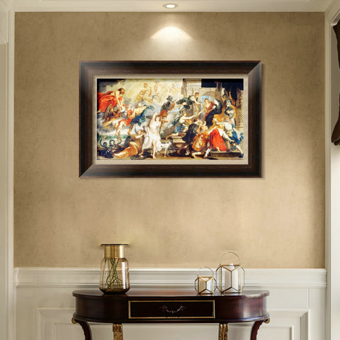 INVIN ART Framed Canvas Art Giclee Print Series#241 by Peter Paul Rubens Wall Art Living Room Home Office Decorations