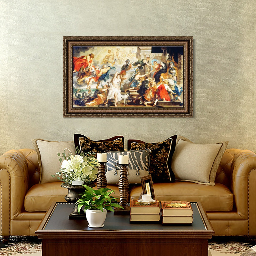INVIN ART Framed Canvas Art Giclee Print Series#241 by Peter Paul Rubens Wall Art