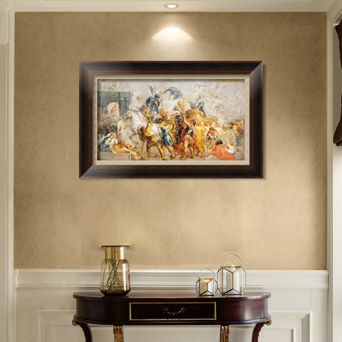 INVIN ART Framed Canvas Art Giclee Print Series#243 by Peter Paul Rubens Wall Art Living Room Home Office Decorations