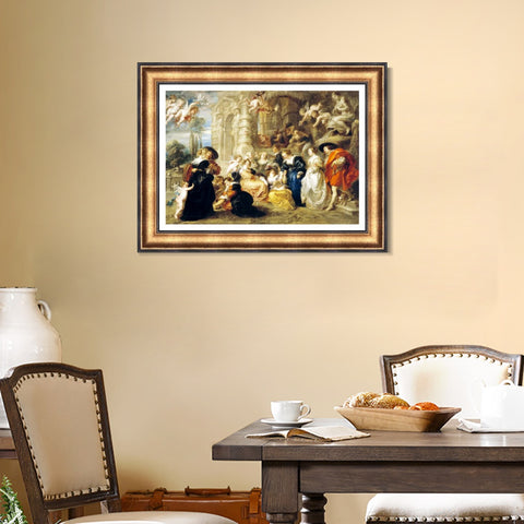 INVIN ART Framed Canvas Art Giclee Print Series#245 by Peter Paul Rubens Wall Art Living Room Home Office Decorations